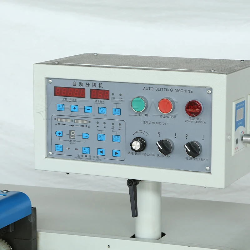Automatic Slitting And Rewinding Machine With Magnetic Powder Turret Rewinder For Label Paper Flim Roll
