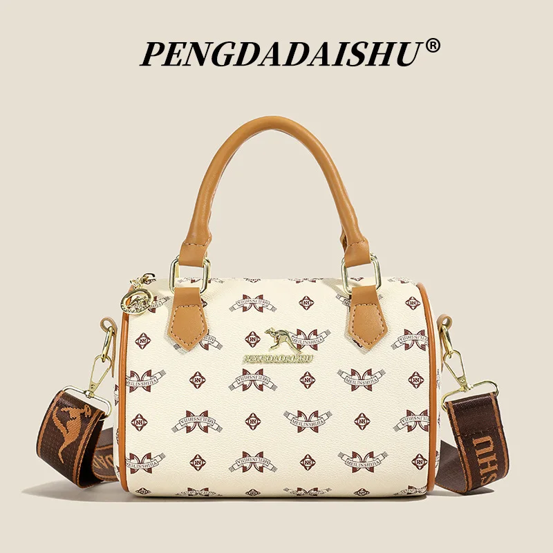 2025 جديد! حقيبة بوسطن مطبوعة كلاسيكية للسيدات - بسيطة وجوية، مثالية للتنقل والسفر وحقيبة اليد وحقيبة الكتف #4