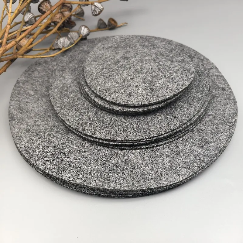 10pcs Stackable Felt Dinnerware Separator Pads for Cookware Dinnerware Storage Organization Durable Felt Protective Pads