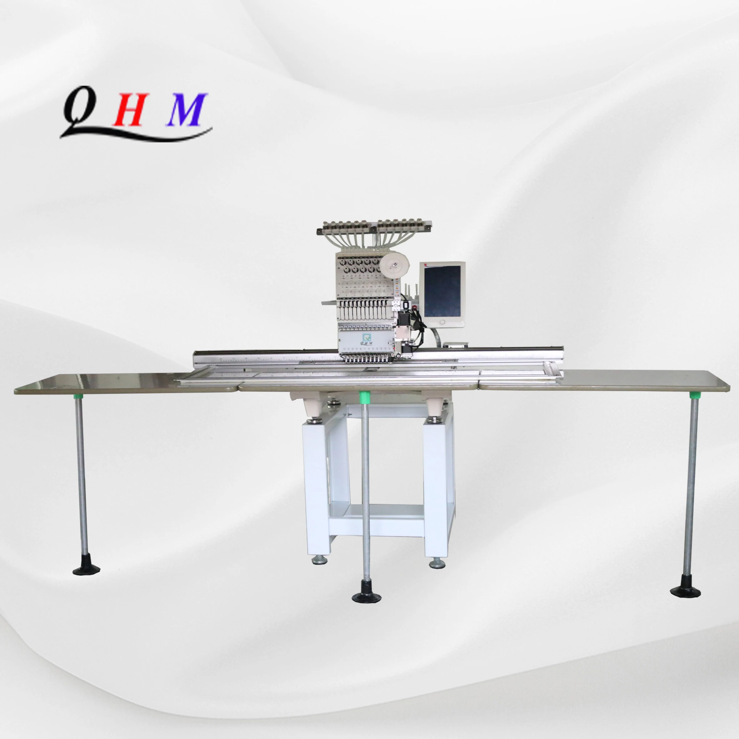 One Head Embroidery Machine with Cording Device,big Area Embroidery Machine