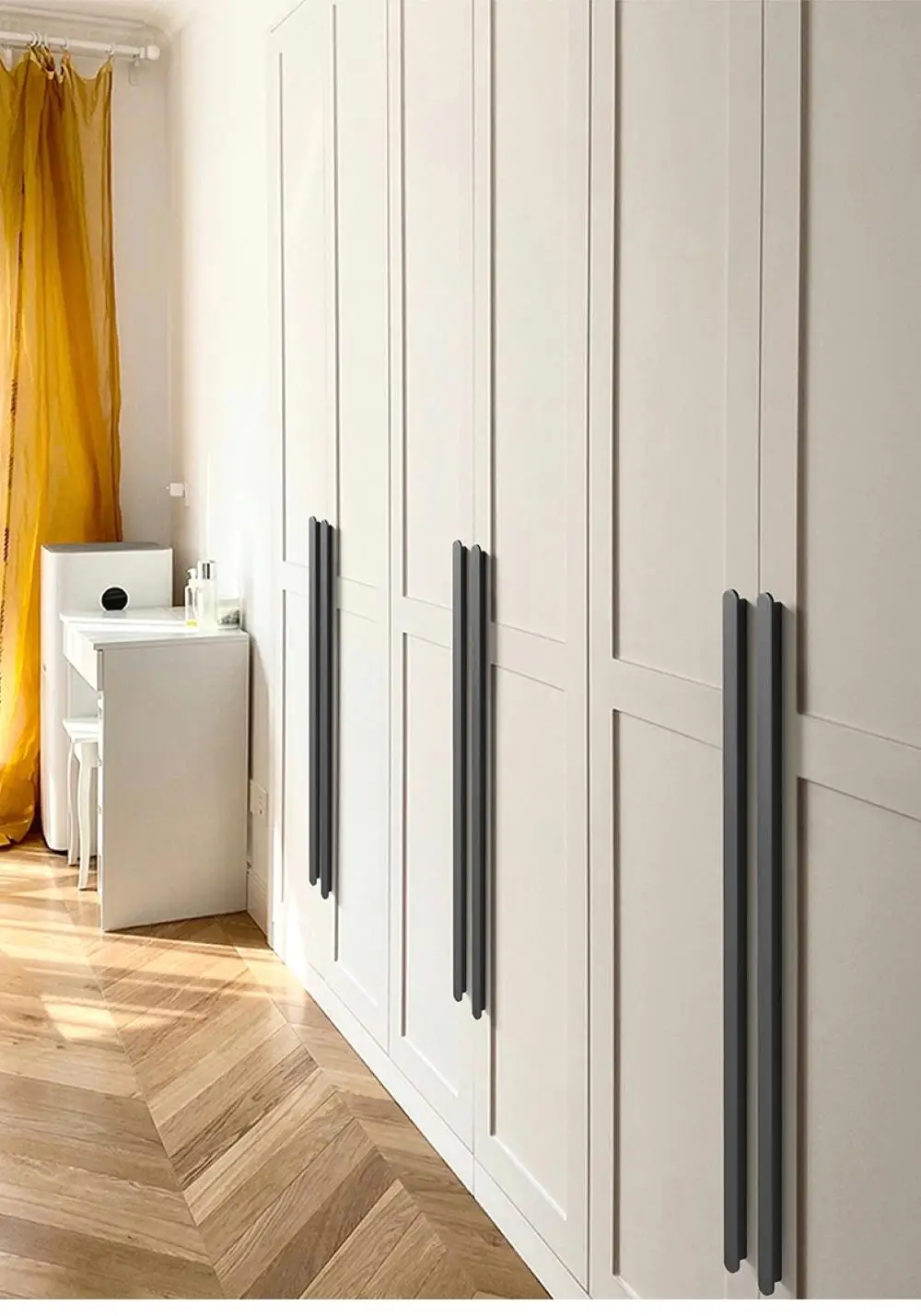 

Brushed Aluminum Alloy Kitchen Cabinet Handles - Modern Drawer Pulls for Cupboards