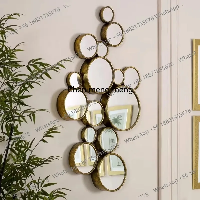 

Modern Gold Decorative Comb Wall Mirror Set