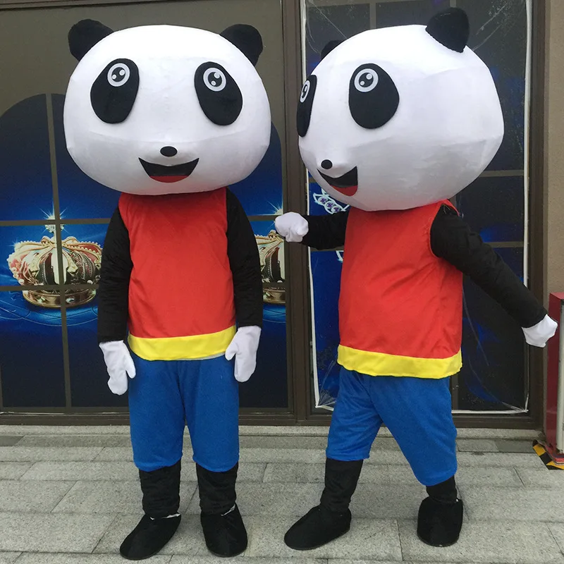 Panda Doll Cartoon Puppet Costume Giant Panda Cosplay Props Cos Costume Walking Man Costume