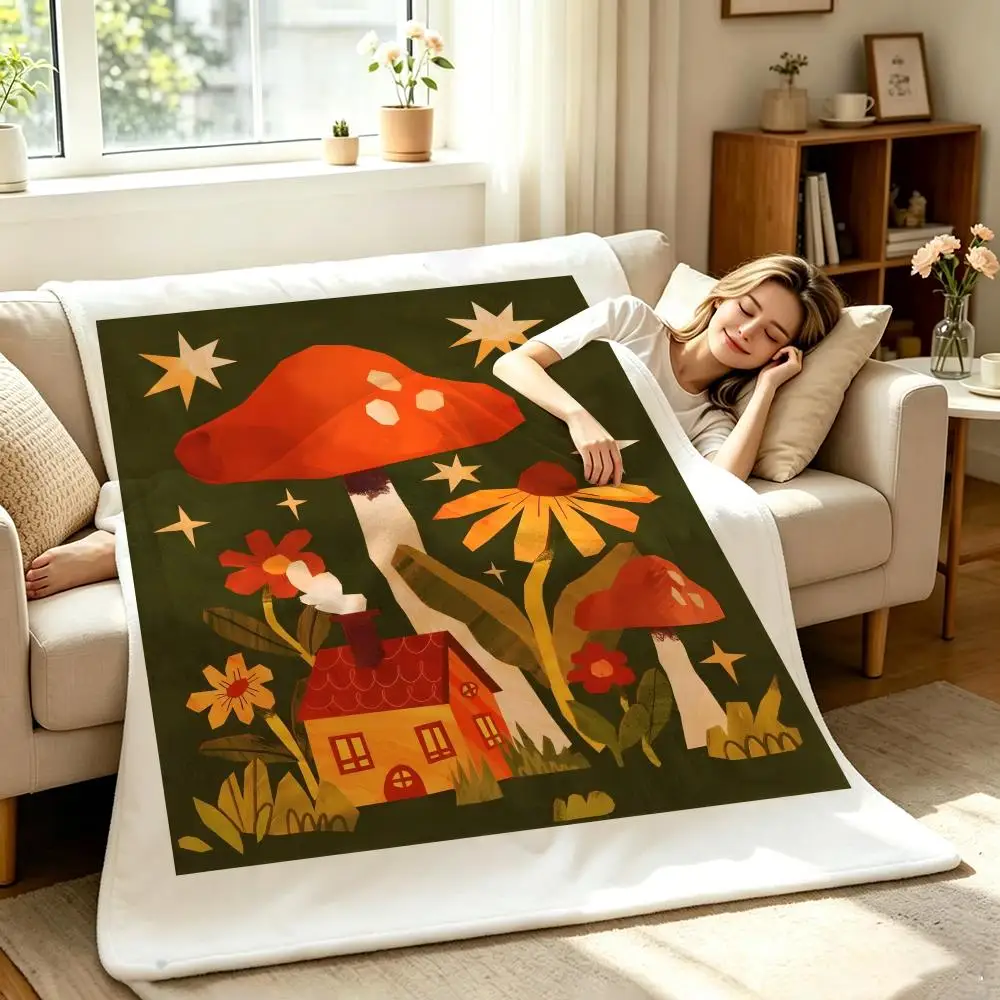 Artist J-Jessica E-Elena Throw Soft Warm Flannel Throw Blanket, Multi-use for Sofa Bed Office Nap