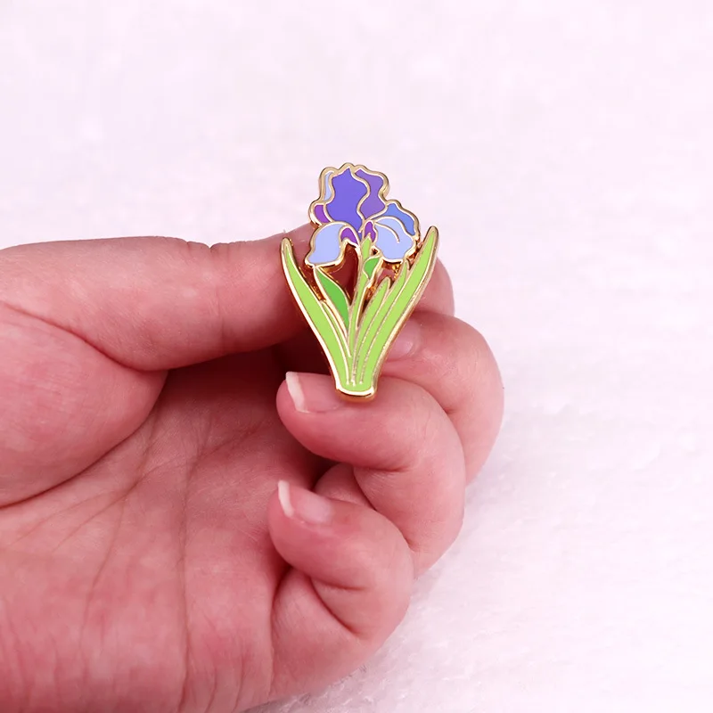 Exquisite Flower Brooch Plant Lover Lapel Pin Badge Women\'s Shirt Sweater Hat Coat Pin Fashion Accessory Pin Gift for Mom