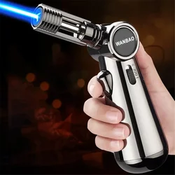 Powerful Outdoor Spray Gun Lighter High Capacity Torch Gas BBQ Kitchen Cooking Jet Turbo Cigar Jewelry Metal Welding Lighter