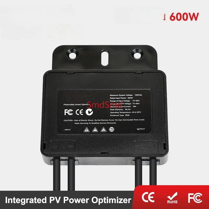 600W photovoltaic solar power optimizer, external optimizer for solar panels, 7-60V input, for voltage limitation