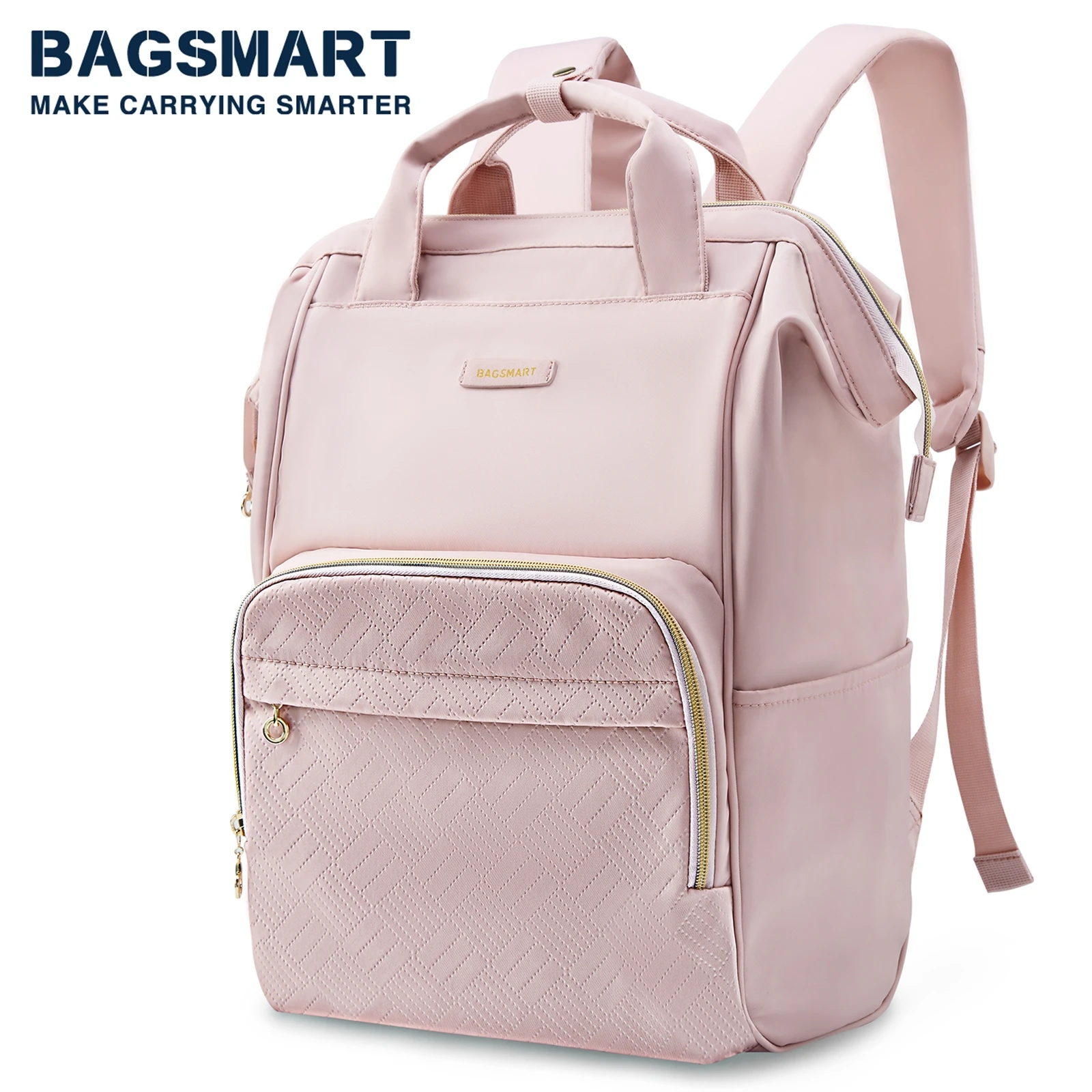 BAGSMART Bolsas Escolares para Meninas, Mulheres Mochilas de Viagem de Negócios, Mochila Escolar Bonito, Mochila Laptop, 50L, 14-15.6\