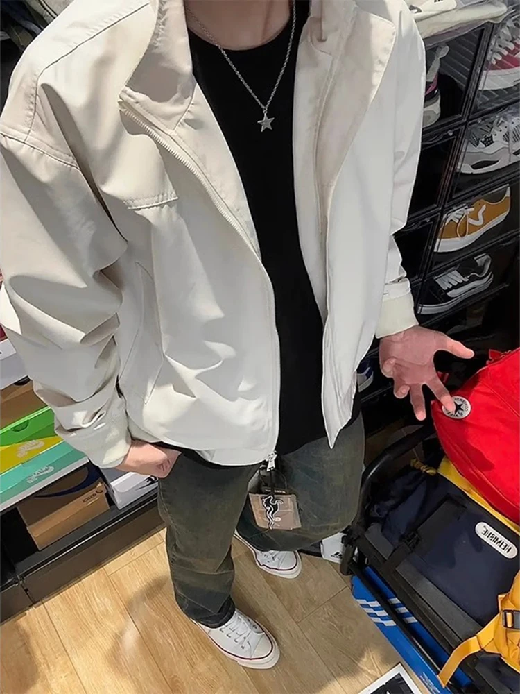 

Cleanfit American Sle Jaet Men's Spring Autumn Outdoor Fce Lined Loose Fit Faionable Baseball Vest