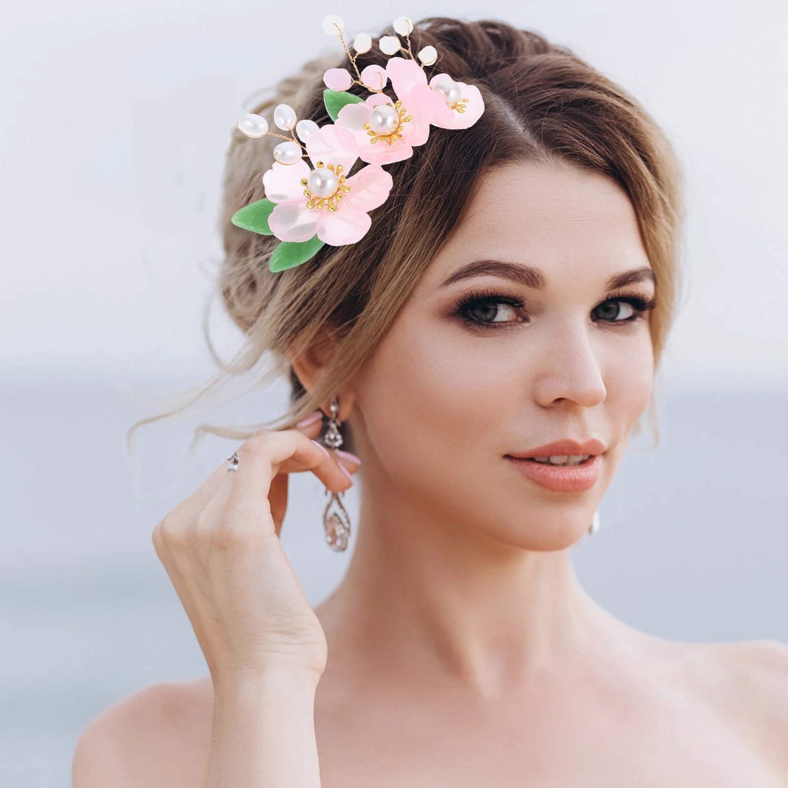 

Ретро нефритовая расческа для волос, аксессуар для выпускного вечера, декоративные расчески, ювелирные изделия для свадьбы, U-образная сторона