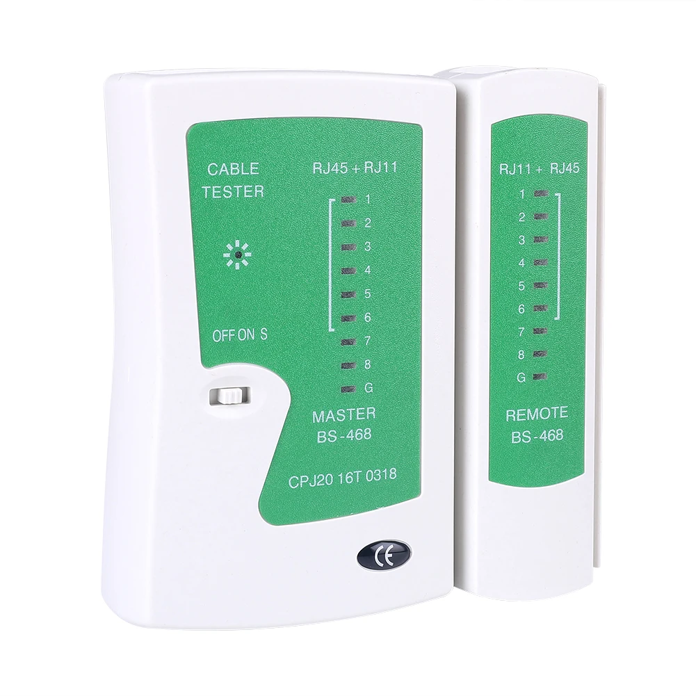 Тестер сетевого кабеля RJ45 RJ11 LAN UTP Ethernet, детектор проводов, инструмент для ремонта, портативный тестер сетевого кабеля