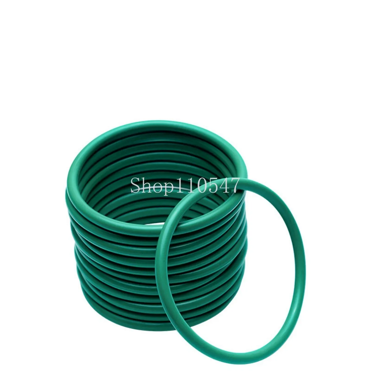FKM Green Fluorine Rubber O Ring CS 0.8/1/1.2mm OD 3mm~60mm O-Rings Sealing Gasket Washer Oil Resistant Acid & Alkali Resistant