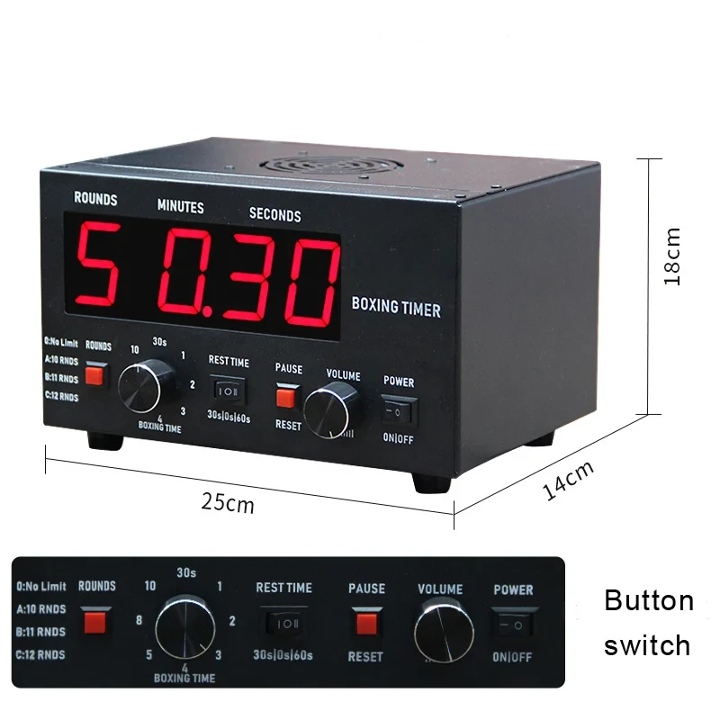 CHEETIE CP040 Hot Selling LED 1.8 Inch Digital GYM Interval Boxing Round Timer For Training