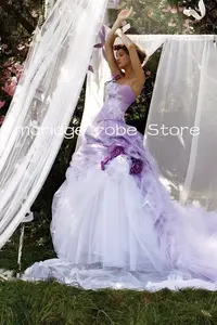 vestidos de novia blanco y morado Compra vestidos de novia blanco y morado con envio gratis en AliExpress version