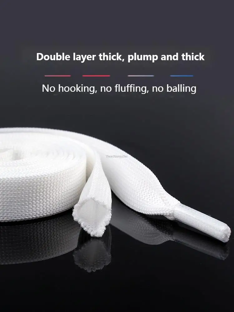 Картина 5: Плоские шнурки, радужные, черные, белые, 1 пара, фотошнурки, градиентные, 1,2 см, ширина 100/120/140 см, аксессуары для обуви