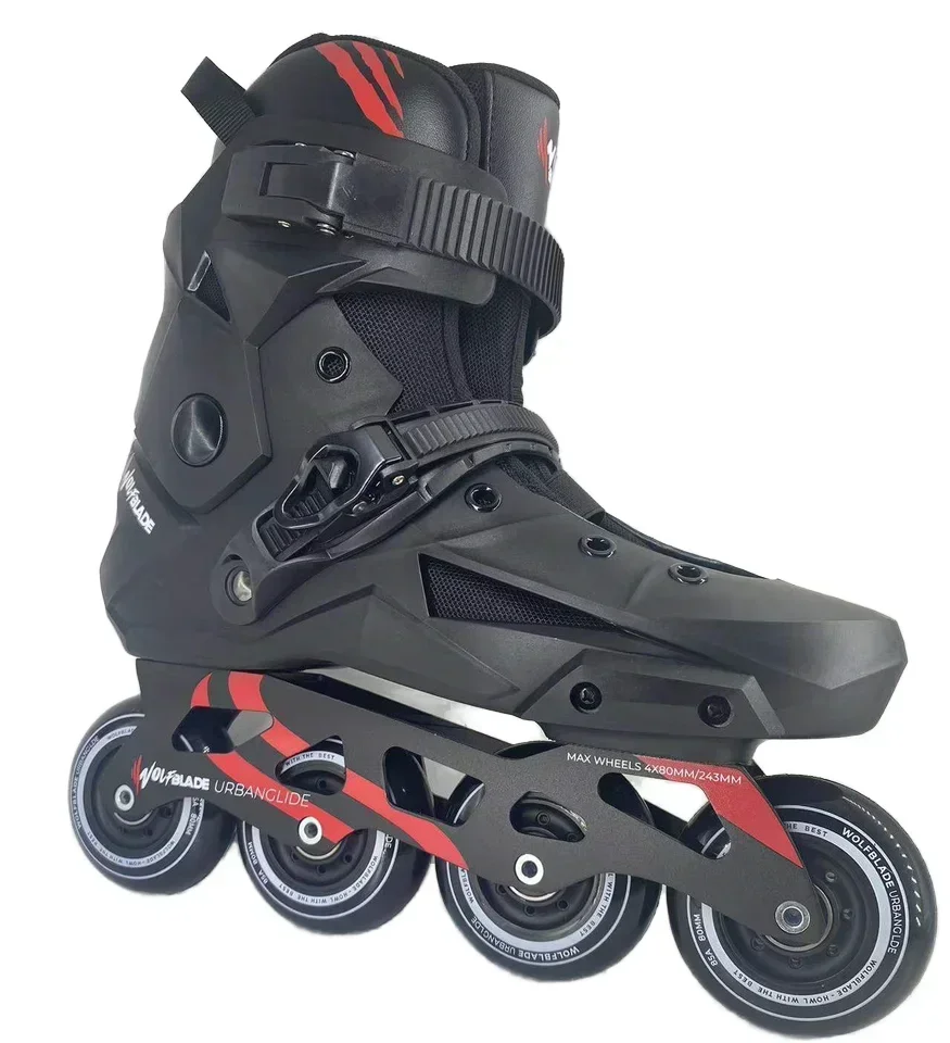 High Performance hot sale  80MM 4 Wheels Inline Skate  with Aluminum frame for Adult Fitness Roller Skate