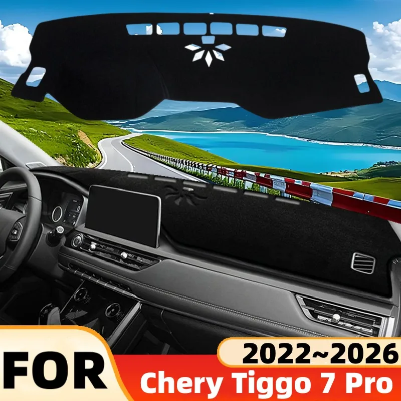 Für Chery Tiggo 7 Pro 2021~2023 2024 2025 Auto Mittelkonsole Armaturenbrett-Abdeckung Sonnenschutz Anti-Sonneneinstrahlung UV-Schutz Rutschfeste Matte Zubehör