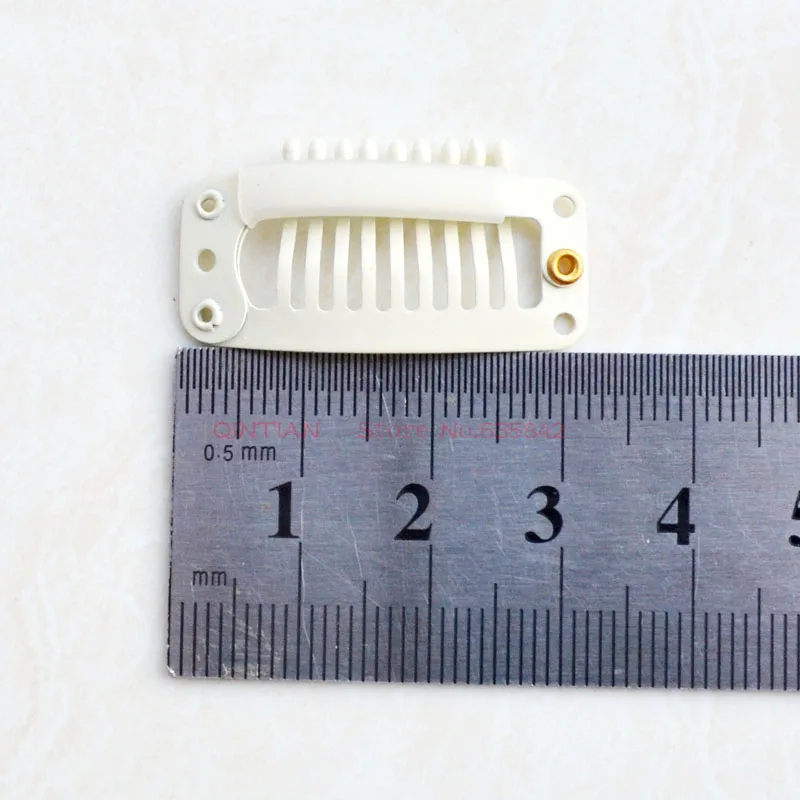 50pcs 9 Teeth Metal Wig Clips Water Drop Shape Hair Clips Reusable Durable Combs Clips For Making Clip In Hair Extensionsp