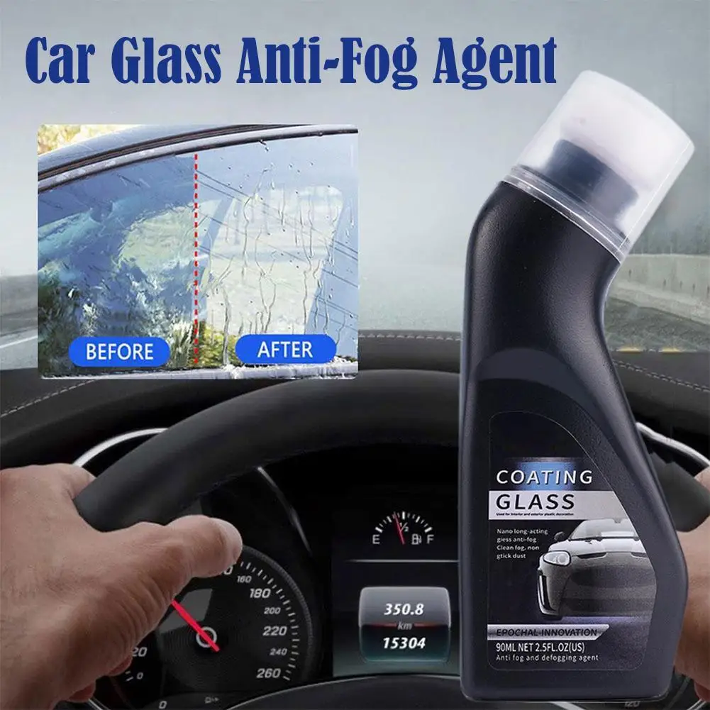 

Средство для защиты от запотевания окон автомобиля, 90 мл, водонепроницаемое средство для защиты от запотевания лобового стекла, высокоэффективный инструмент для ухода за автомобилем для автофургона, маленького автомобиля S Y5X9
