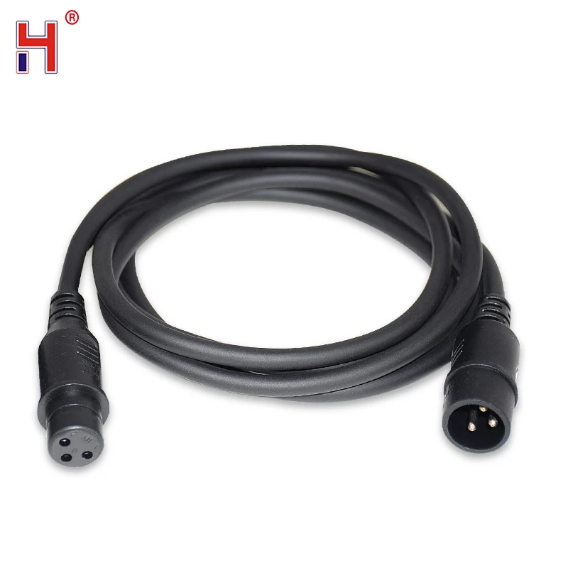 

High Quality 1/2/3/5/10 Meters Length 3-Pin Signal DMX Connect Cable For Stage Par LED Moving Head Light