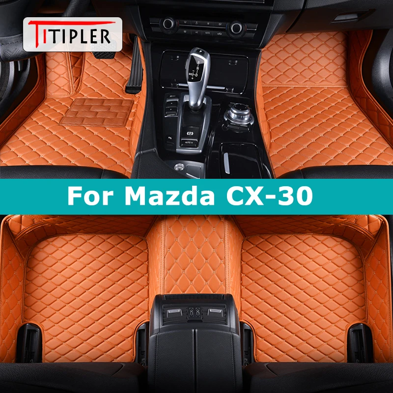 

TITIPLER Custom Car Floor Mats For Mazda CX30 CX-30 Auto Carpets Foot Coche Accessorie