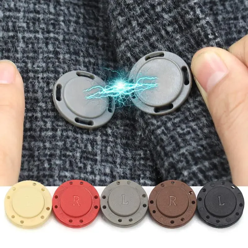 A pair Magnet Buttons Sewing Supplies Magnetic Clothing Invisible Handmade DIY Clothing Decoration Magnet Buttons Metal Buttons