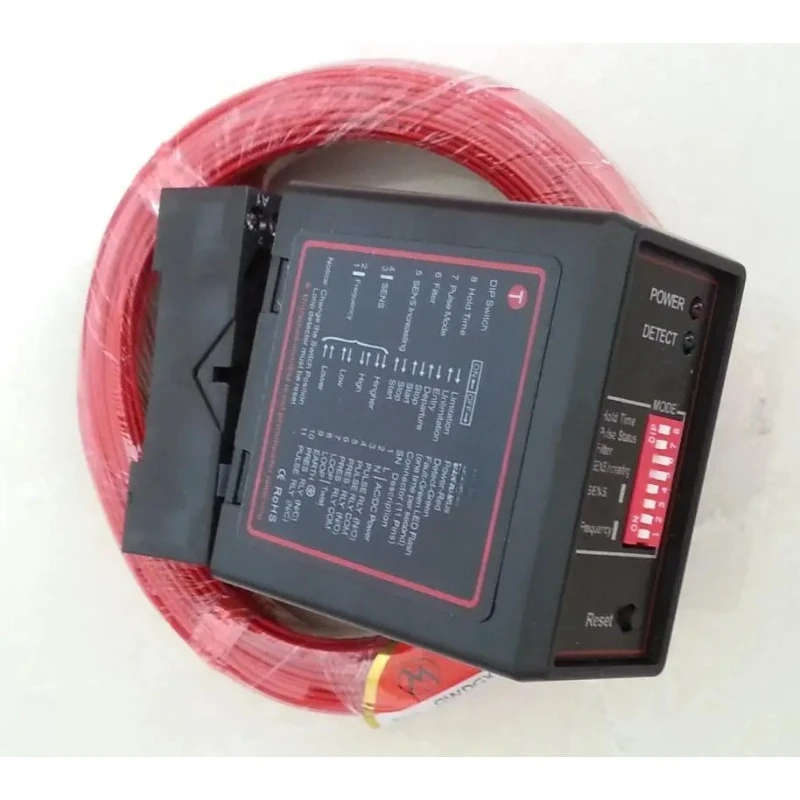 PD132 Single Channel Vehicle Loop Detector with 50m Loop Cable for Barrier Gate Parking Control Parts