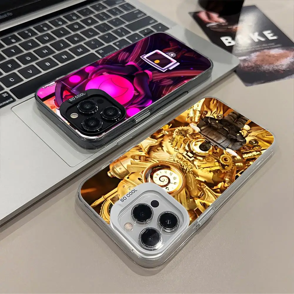

Чехол для телефона Skibidi Toilet TV Camera Man для iPhone 17 16 15 14 13 12 11 X XR XS Air Pro Max Plus, черный, цветной, серебристый