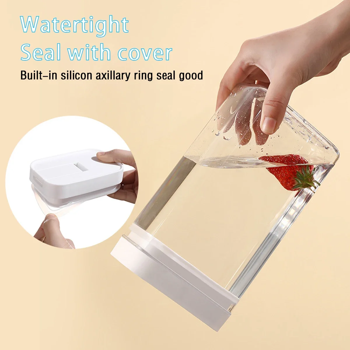 Pasta Storage Box Transparent Plastic Grain Seal Tank Spaghetti Storage Container Moisture-Proof Snack Jar Kitchen Food Tank