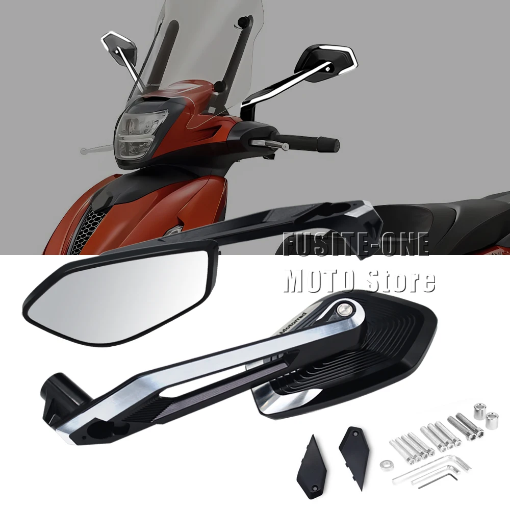 For beverly S 400 beverly400 beverly 400 300 125 125ie 500 250 350 Adventure Motorcycle Accessories Side Rear View Mirror