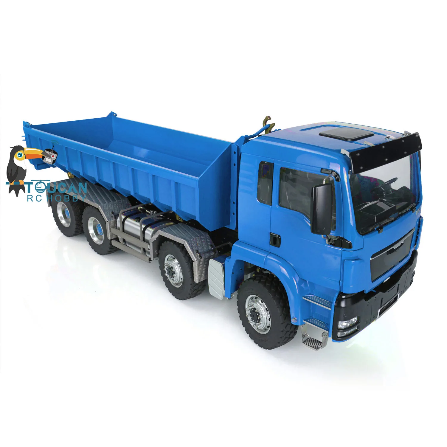 Toys 1/14 LESU RC Man Tgs 8*8 Dumper Truck Hydraulic Lifting Roll On/Off Remote Control Tipper Paint W/ Eletric Parts Thzh0478