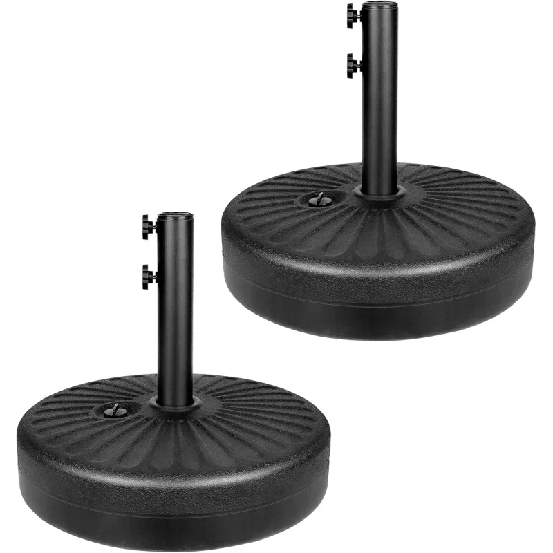 

20" Heavy Duty Patio Base Stand with SteelHolder, or Sand Fillable for Outdoor, Lawn, Garden, 50lbs Weight Capac