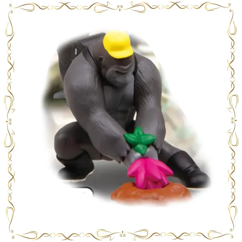 

Gashapon Gorilla Carry Your Bag Modeling Kawaii Collection Ornament Q-version Action Figure Model Toys