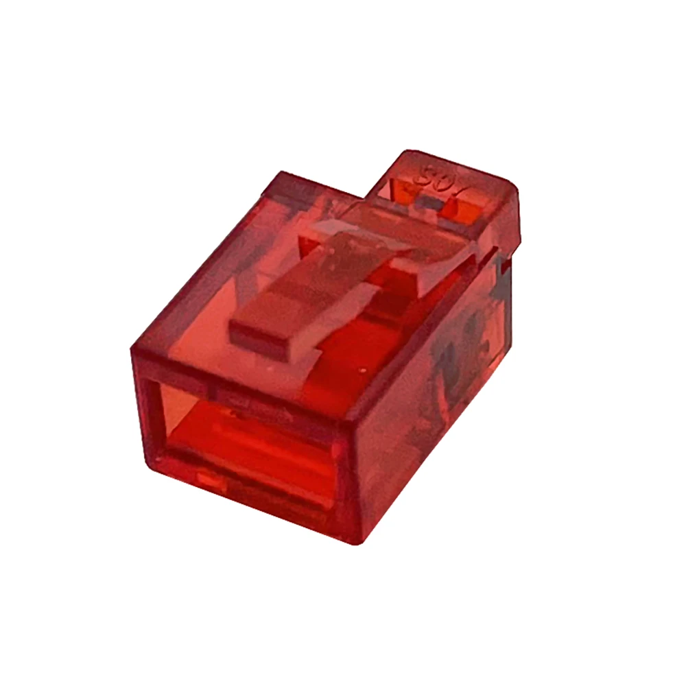 100PCS RJ11 6P6C Right Buckle Plug Male Red Color RJ12 Connector DIY For EV3 NXT Cable Modular Plug