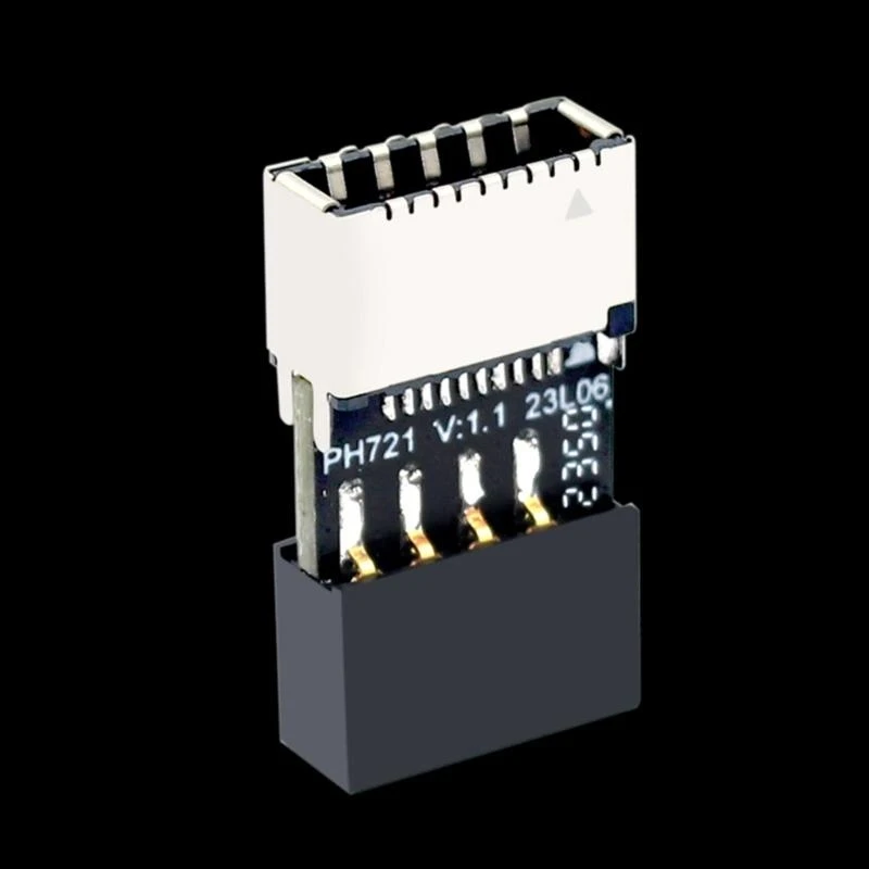 Compacto USB2.0 9pin macho para tipo tipos 20pin conversor portátil e confiável 83cf