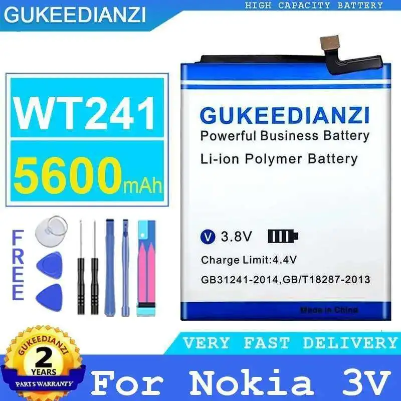

Mobile Phone Battery For Nokia 3V High-Efficiency WT241 5600Mah