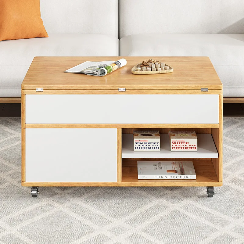 #Multi-functional lifting coffee table dining table dual-purpose creative living room furniture simple home small apartment