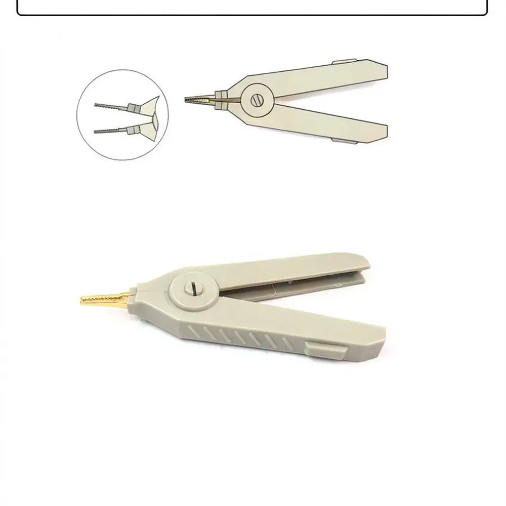 For For JZDZ Large Kelvin Test Clip Copper Gold Plated Probe Electrical Measurement Tool Precise Circuit Inspection Connection