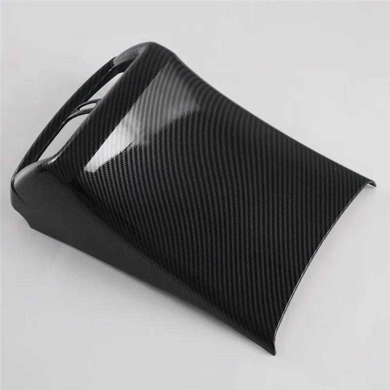 NEW-For Toyota Hilux 2024 ABS Carbon Fiber Car Rear Air Conditioning Vent Outlet Frame Cover Trim Interior Accessories