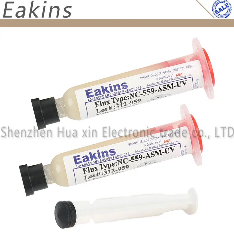 Hochwertige bleifreie BGA-Lötpaste NC-559-ASM-UV, kein sauberes Schweißöl, Lötreparaturpaste, Kolben – Detail 2