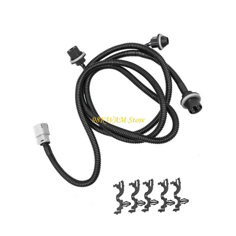 

Replacement Tail Lamp Wiring Harness Electrical Connector Cord With 3 Light Plugs for 1500 2500HD 3500HD Models 23295977 68UF