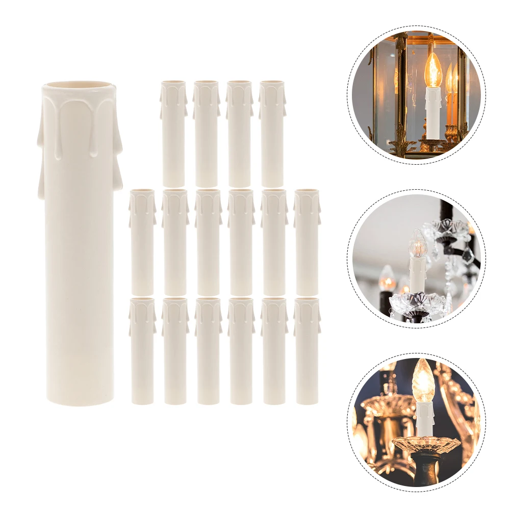 New 20Pcs/Lot Sleeve Bulb Base Cover Chandelier Part Tube Table Lamp Base Lamp Holder Tube Lamp Base