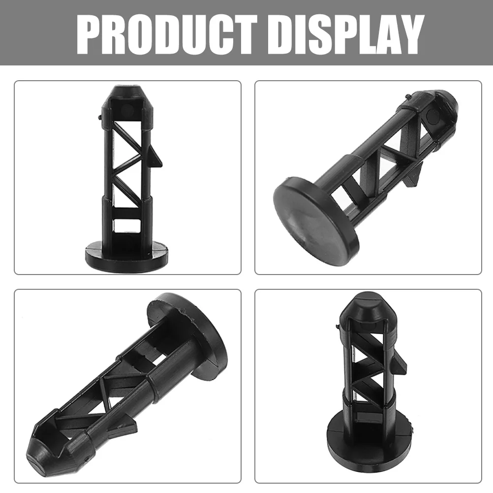 4 قطعة غطاء سلة المهملات مزلاج البلاستيك استبدال دبوس ل سلة المهملات في الهواء الطلق قفل الأمن مشبك تركيبات ملحقات الأجهزة #2