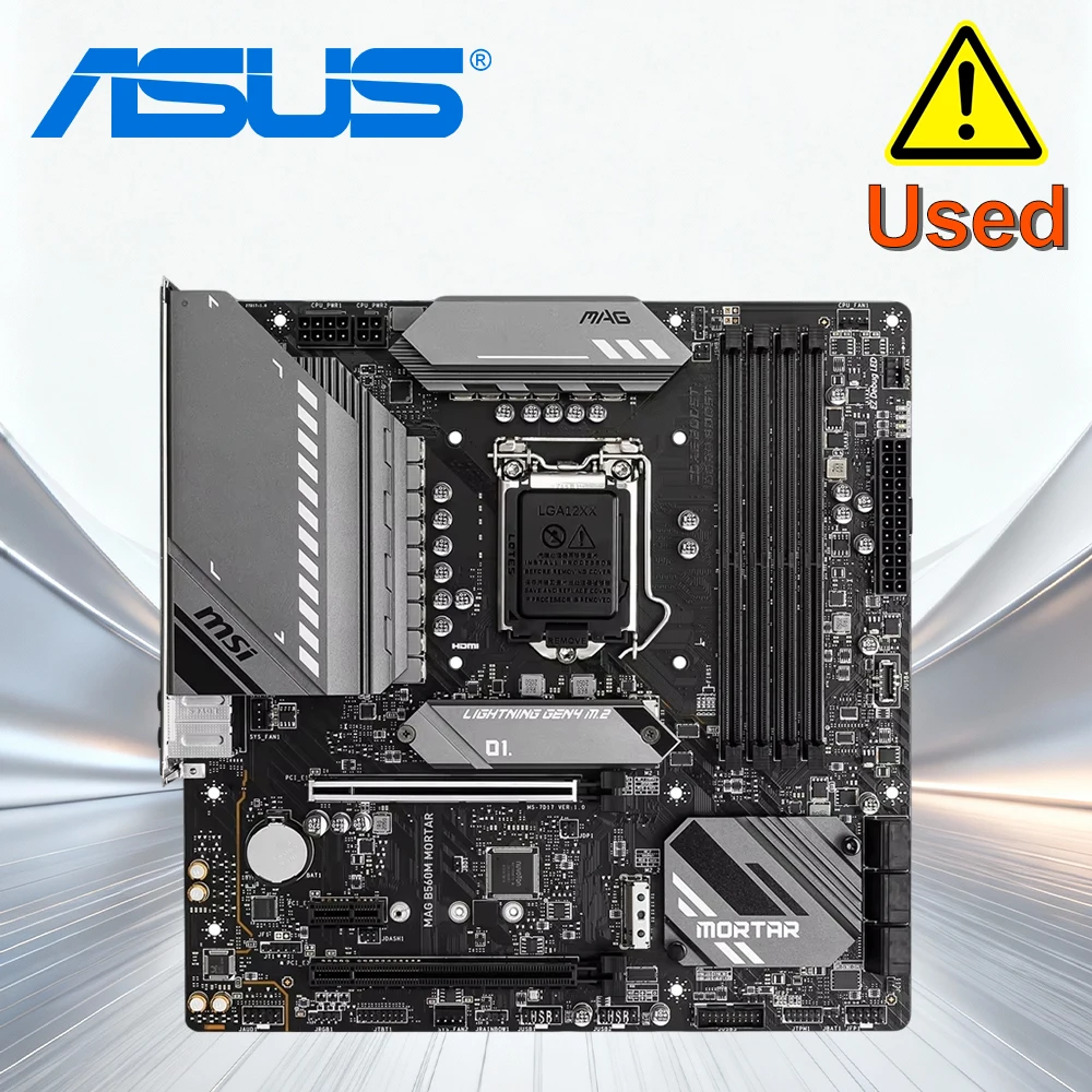 MSI MAG B560M MORTAR 4×DDR4  LGA 1200 PCI-E 4.0 1×HDMI 128GB 24.4×24.4cm 1×DisplayPort