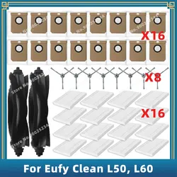 Piezas de Repuesto compatibles con ( Eufy Clean L50, L50 SES, L60, L60 SES, G50 ) accesorios, cepillo lateral principal, filtro Hepa, bolsa de polvo