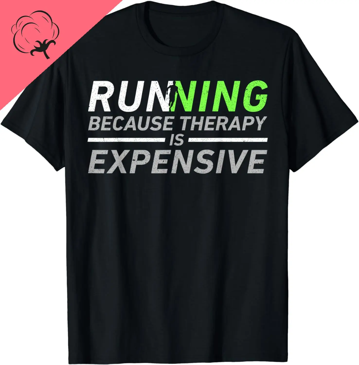 Running Therapy Funny Marathon Racer Runner Run Humor Outfit T-Shirt Cotton Mens Clothes Tops Graphic T Shirts Camisas