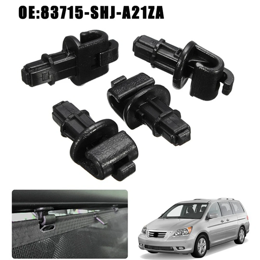 

2005-2010 For Honda Odyssey Black 4 Sun Shade Hook Sliding Door Clip Kit 83-715-SHJ-A21ZA 83715-SHJ-A21ZA