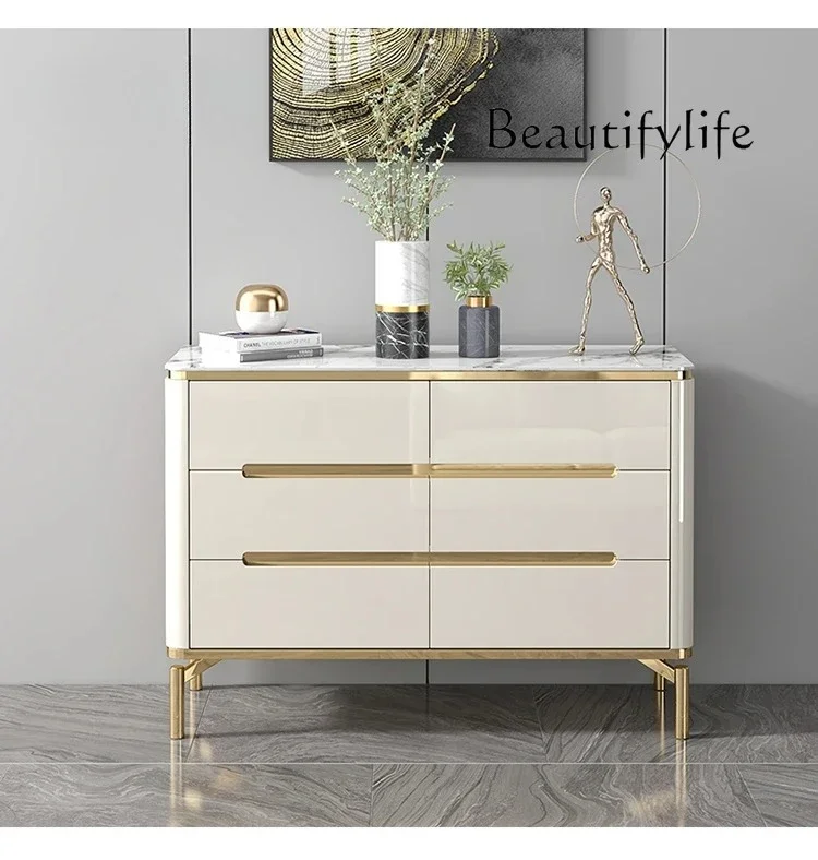 F Italian Simple Modern Light Luxury Locker Slate Door Living Room Balcony Bedroom Designer