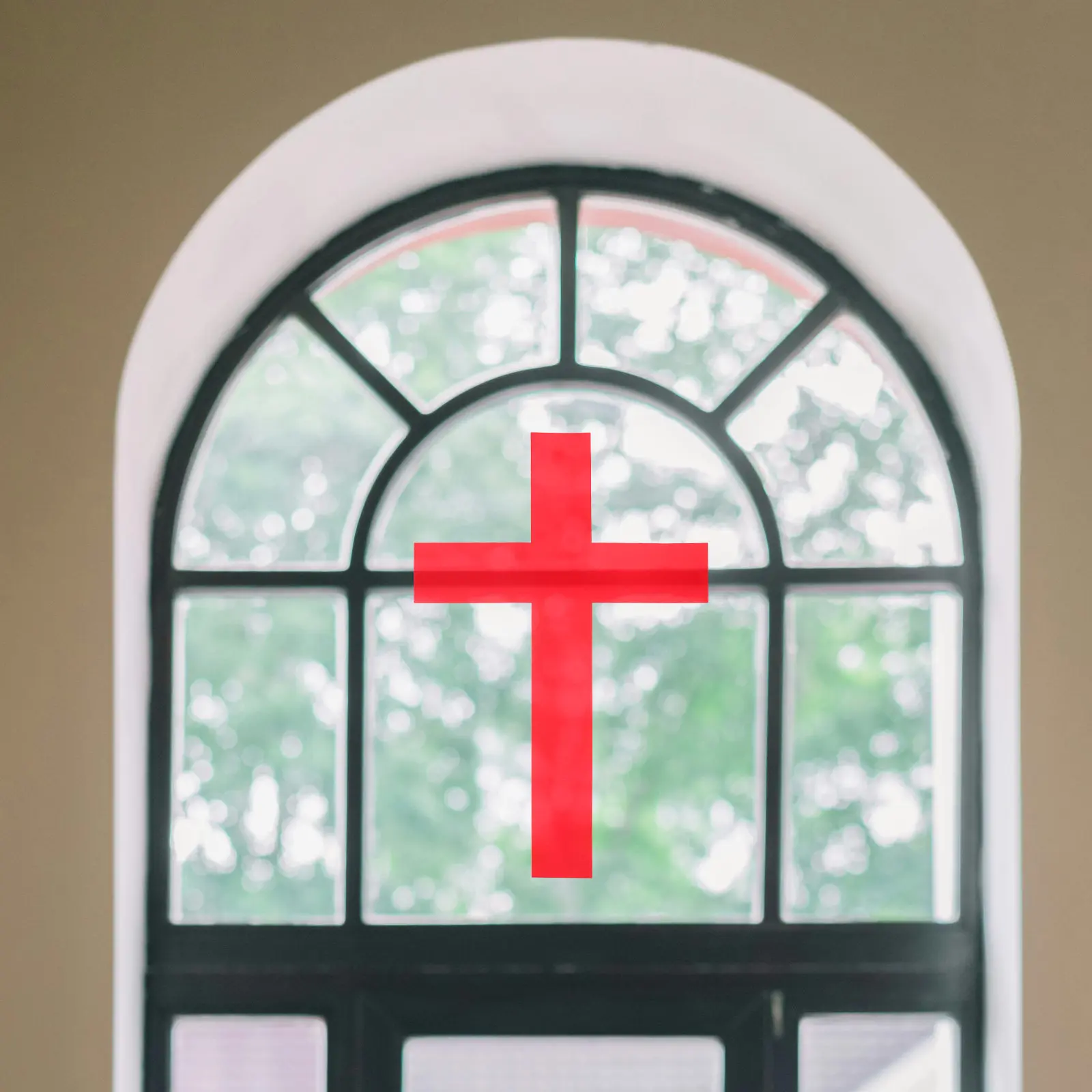 

Cross Wall Sticker Beautiful Detailed Craftsmanship Suitable for Large Small Spaces Ideal for Religious Nonreligious Interiors