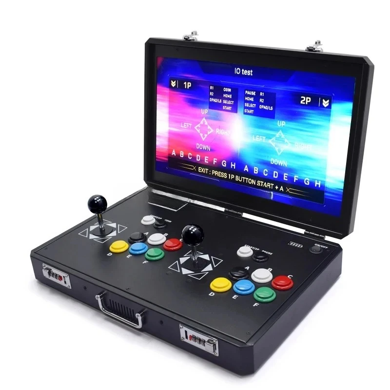 18.5-Inch LCD Game Box Dual Joystick Button Arcade Console Portable Gaming Coin Type